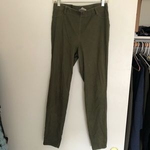 Time and Tru olive jegging